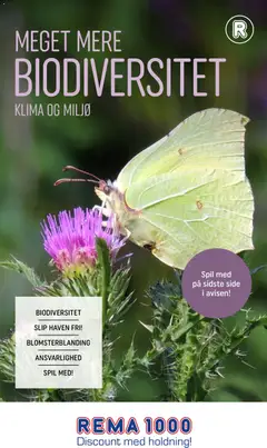 Eksempel på tilbudsavis Rema 1000 - Meget mere biodiversitet fra butik Rema 1000 gyldig fra 03/03/2026