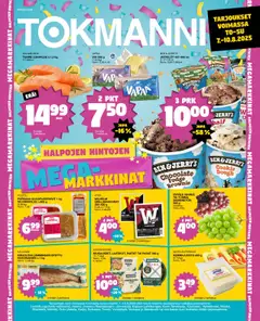 Kaupan Tokmanni Ruokatarjoukset esikatselu, voimassa 07/08/2025