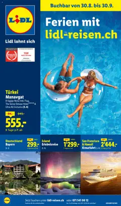 Vorschau des Merkblatts Aktionen Reisen September vom Shop Lidl gültig von 30.08.2025 bis 30.09.2025