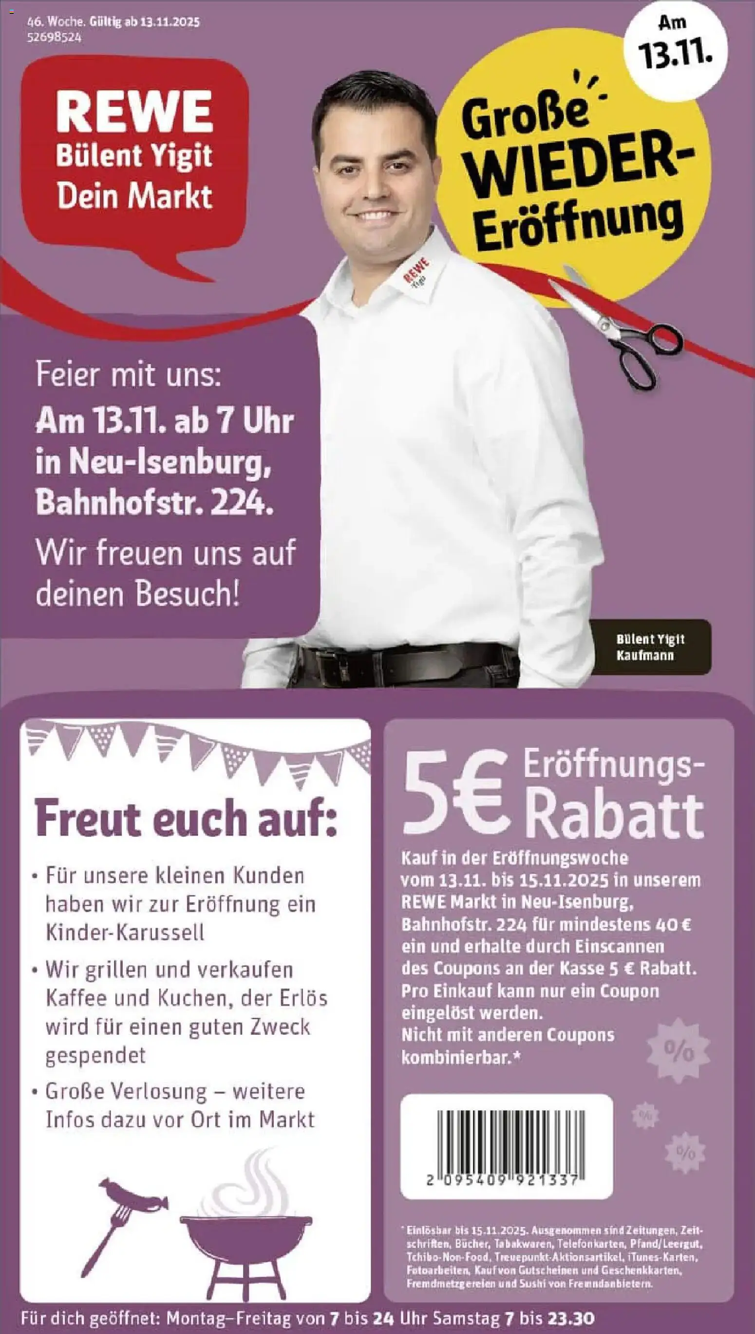 Vorschau von dem Prospekt des Geschäftes Rewe, gültig ab dem 10.11.2025
