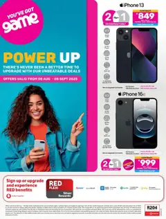 Preview of Game flyer valid from 08/08/2025