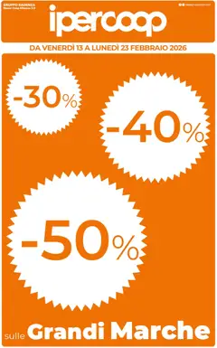 Anteprima dell'opuscolo Volantino Sicilia dal negozio Ipercoop valido da 13/02/2026