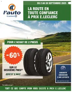 Prévisualisation de Catalogue du magasin l'auto E.Leclerc formulaire valide 02/09/2025