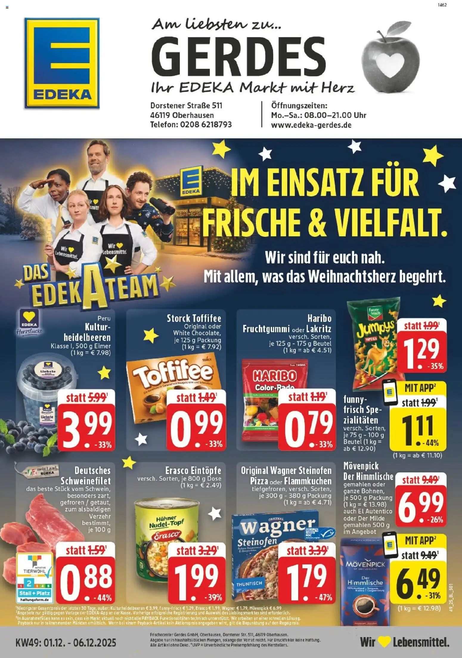 Vorschau von dem Prospekt des Geschäftes Edeka, gültig ab dem 01.12.2025