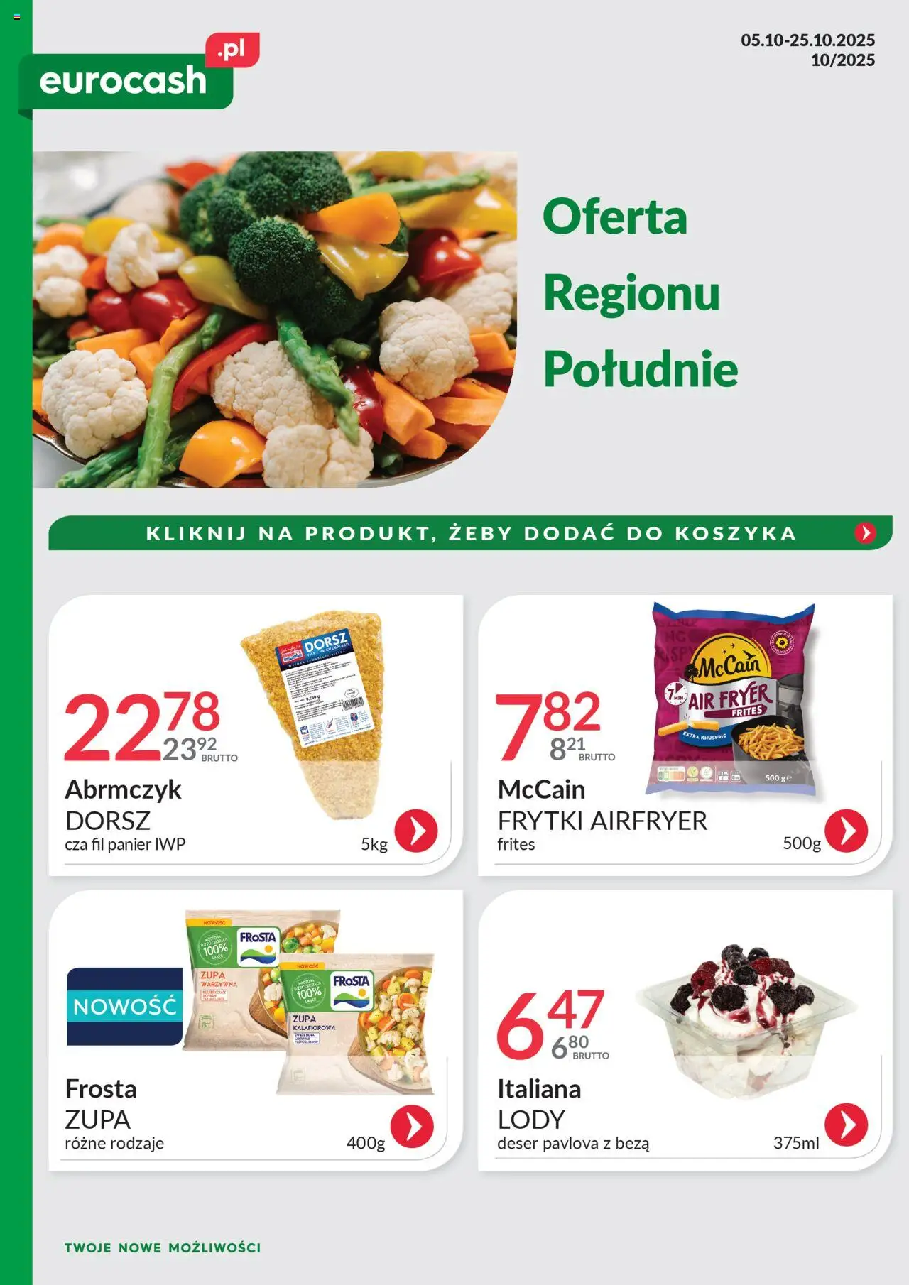 Eurocash Oferta Południe od 05.10.2025 - Nowa Gazetka - Numer strony 1