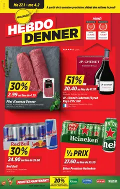 Vorschau des Merkblatts Aktionen FR vom Shop Denner gültig von 27.01.2026 bis 04.02.2026