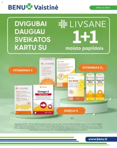 BENU parduotuvės leidinio Leidinys galiojančio nuo 2025.10.01 peržiūra