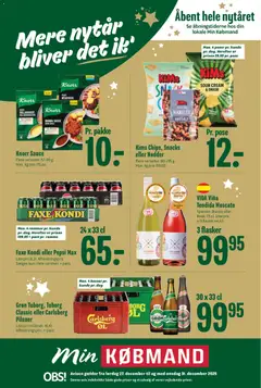 Eksempel på tilbudsavis Tilbudsavis fra butik Min Købmand gyldig fra 27/12/2025