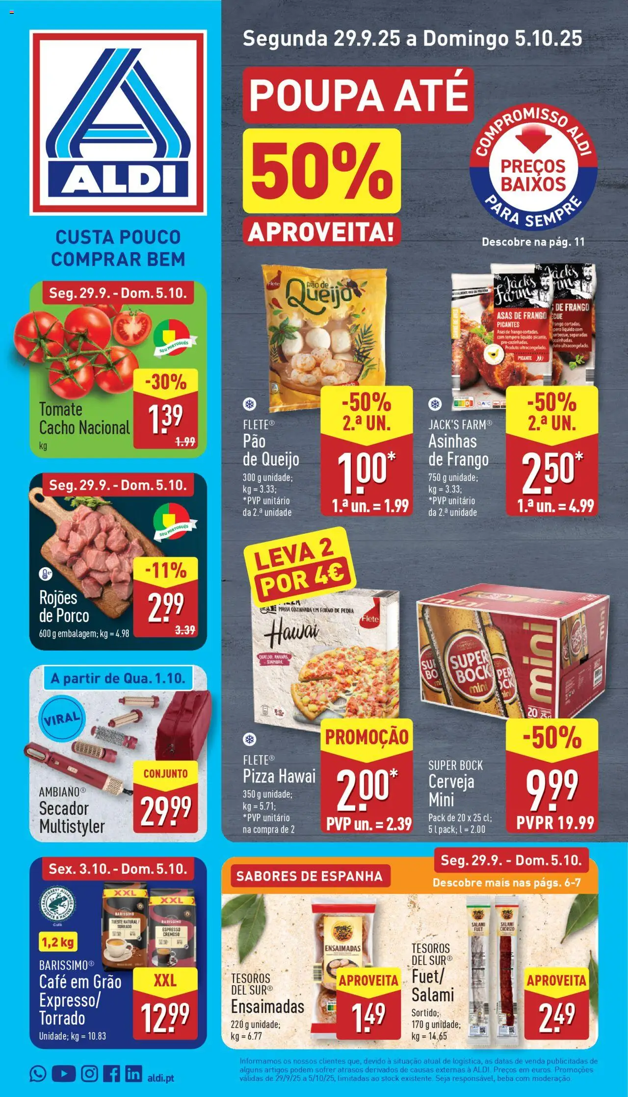 Aldi Folheto de 29/09/2025 - catálogo esta semana - página 1