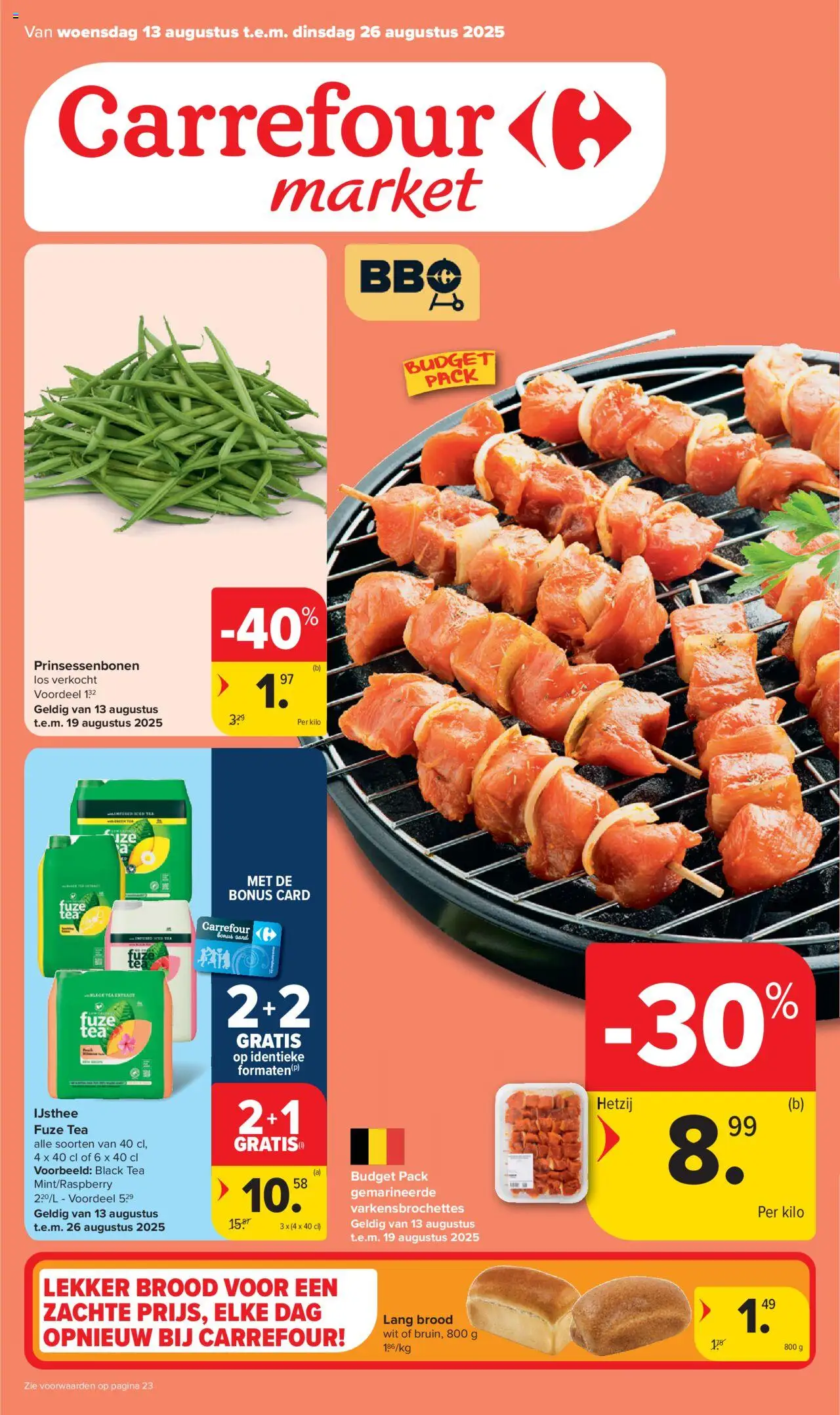 Carrefour shop Market Promoties geldig vanaf 13/08/2025 - Paginanummer 1