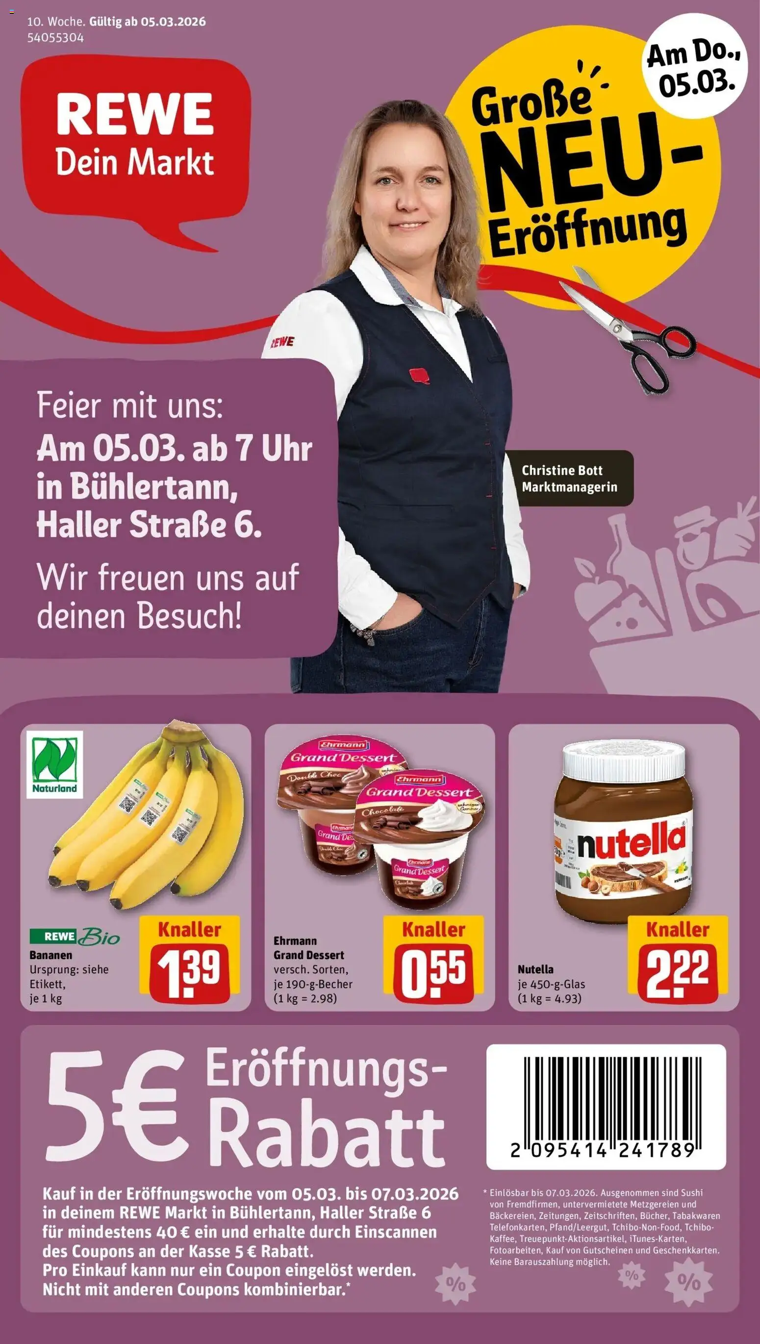 Vorschau von dem Prospekt des Geschäftes Rewe, gültig ab dem 02.03.2026