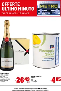 Anteprima dell'opuscolo Metro volantino Offerte ultimo minuto dal negozio Metro valido da 02/04/2026