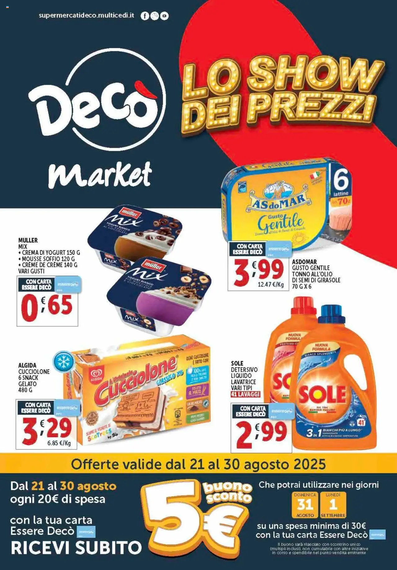 Volantino Decò valido da 21/08/2025 numero di pagina 1