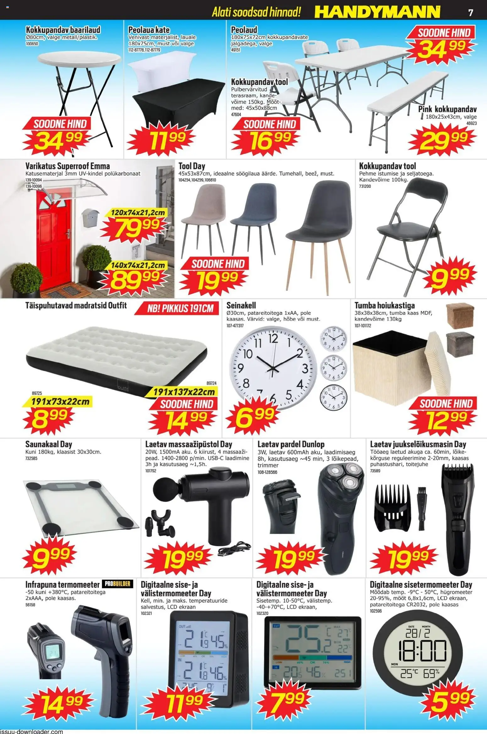 Handymann kliendilehe eelvaade alates 2026.01.03