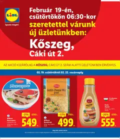 Lidl - Kőszeg megtekintése, amely érvényes 2026.02.19.-től