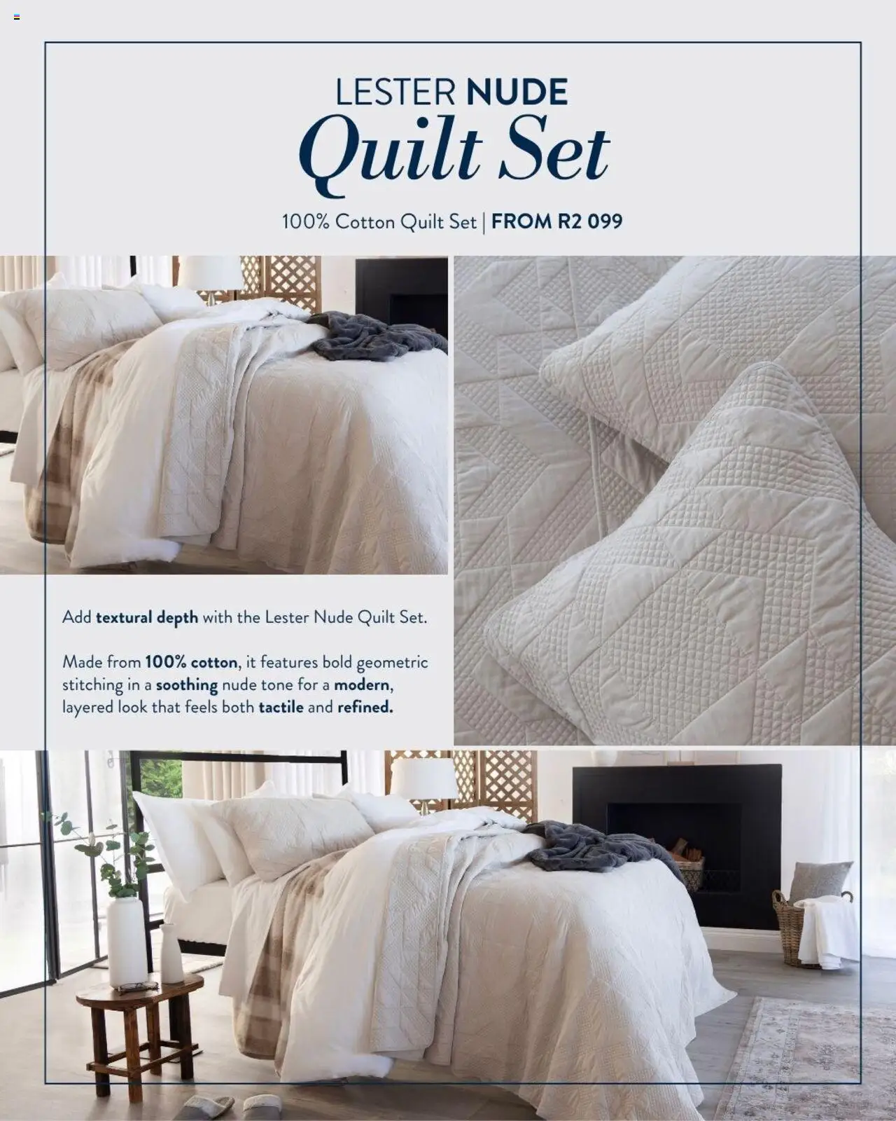 Volpes Lester Nude Quilt Set from from Saturday 02/08/2025 > Promotions