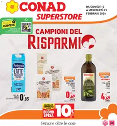 Anteprima dell'opuscolo Volantino Superstore Piemonte dal negozio Conad valido da 12/02/2026