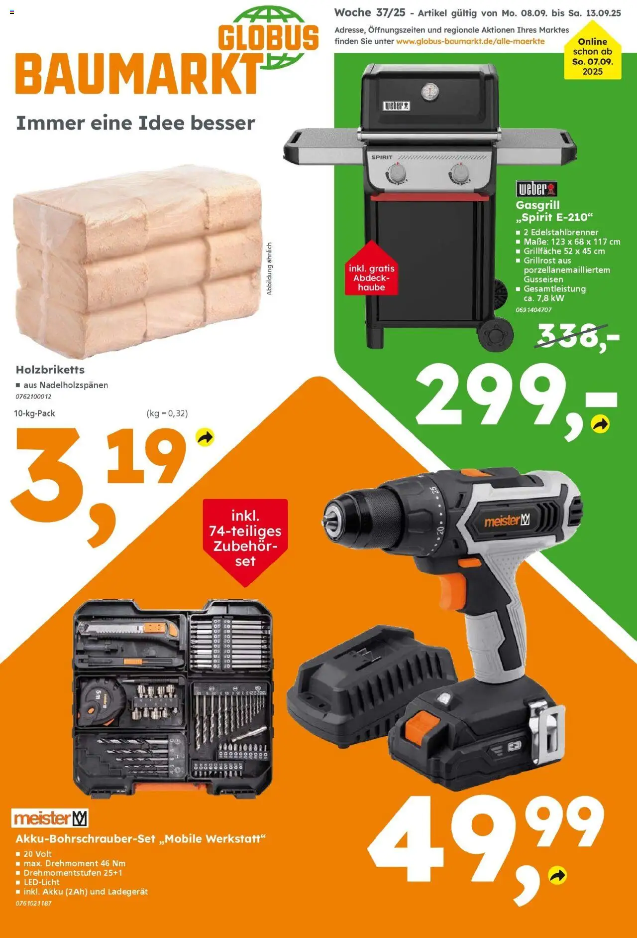 Globus Baumarkt Prospekt Forchheim (vom 08.09.2025 - 13.09.2025)
