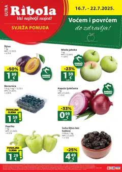 Pregled letka Katalog trgovine Ribola vrijedi od 16.07.2025