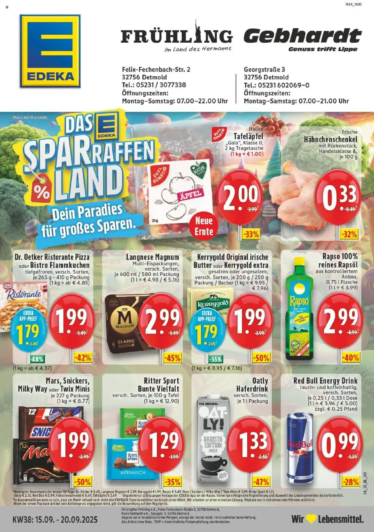 EDEKA Prospekt ab 14.09.2025 - Prospekt Detmold Online