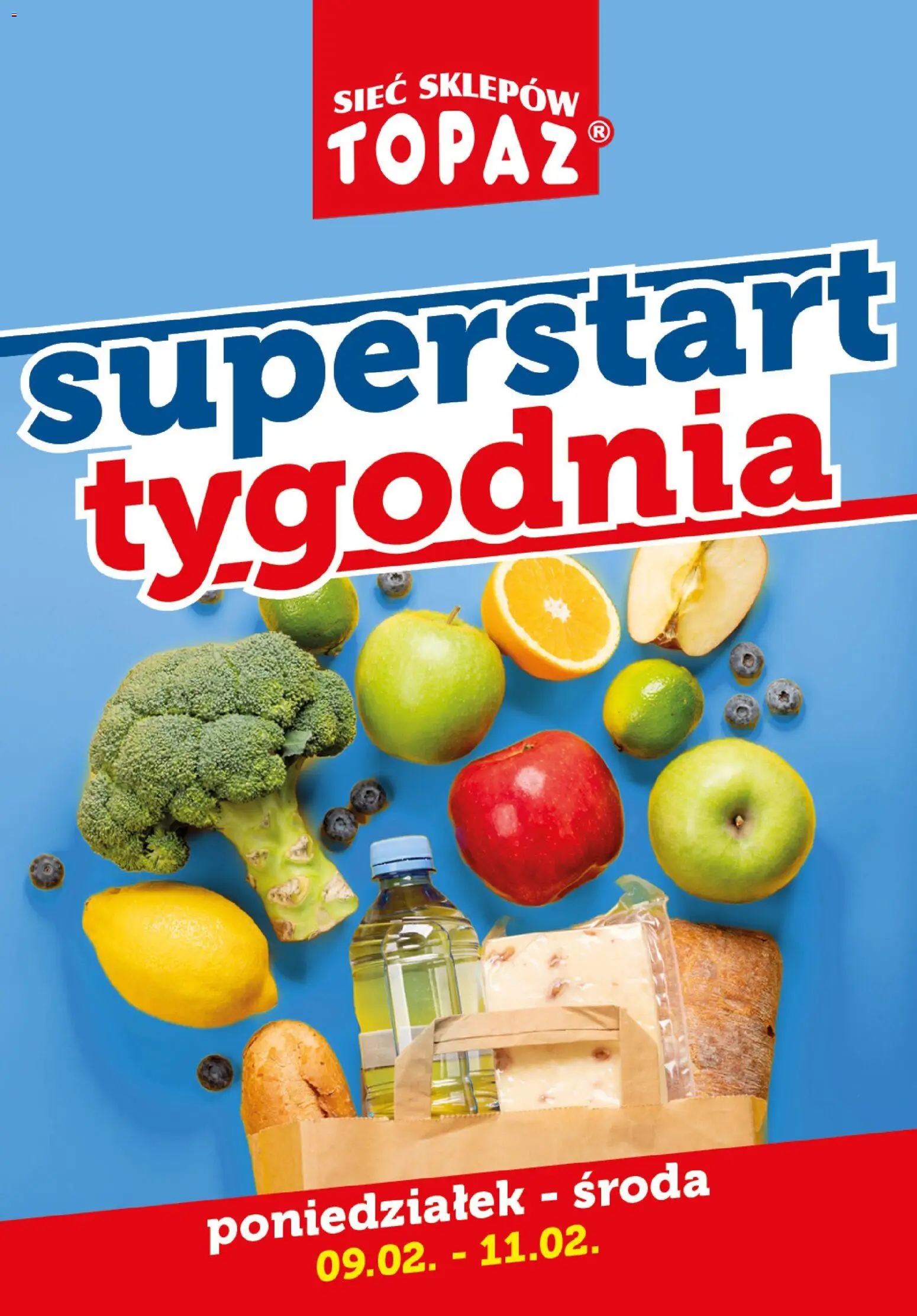 Pogląd gazetki "Superstart tygodnia" ze sklepu Topaz ważnej od 09.02.2026