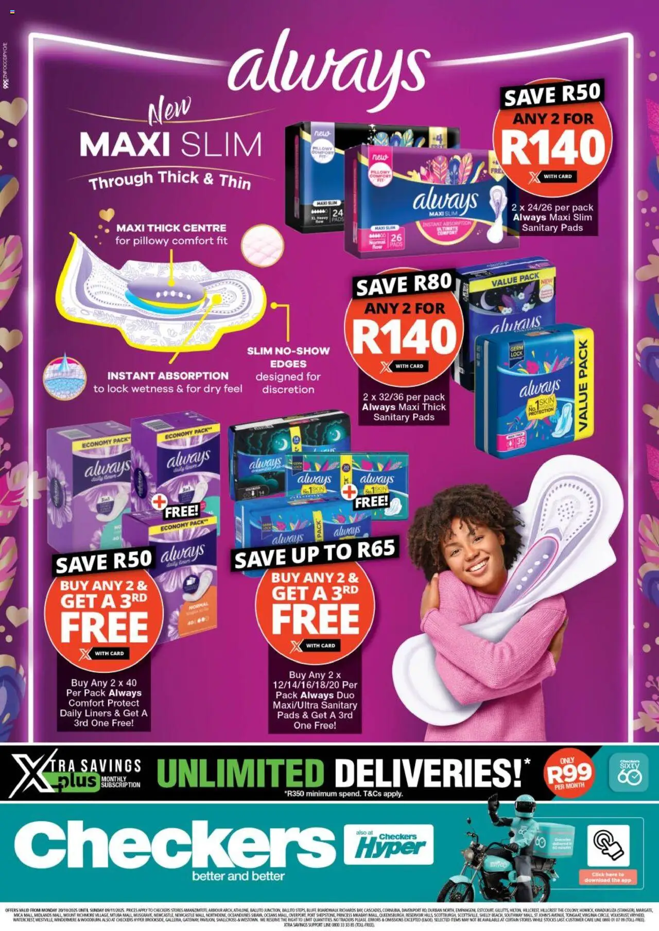 Checkers Kwazulu Natal - Always Promotion 20/10 - 09/11/2025 >> Catalogue