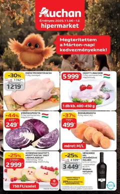 Auchan - Auchan újság érvényessége 11.12.-ig megtekintése, amely érvényes 2025.11.06.-től