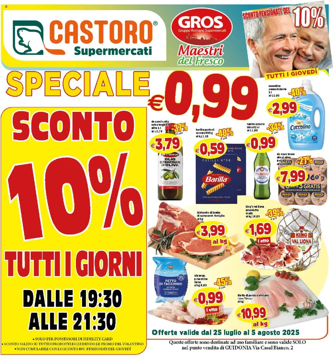 Volantino Il Castoro valido da 25/07/2025 numero di pagina 1