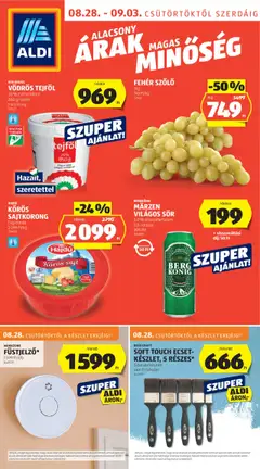 Aldi - Akciós újság Aldi megtekintése, amely érvényes 2025.08.28.-től
