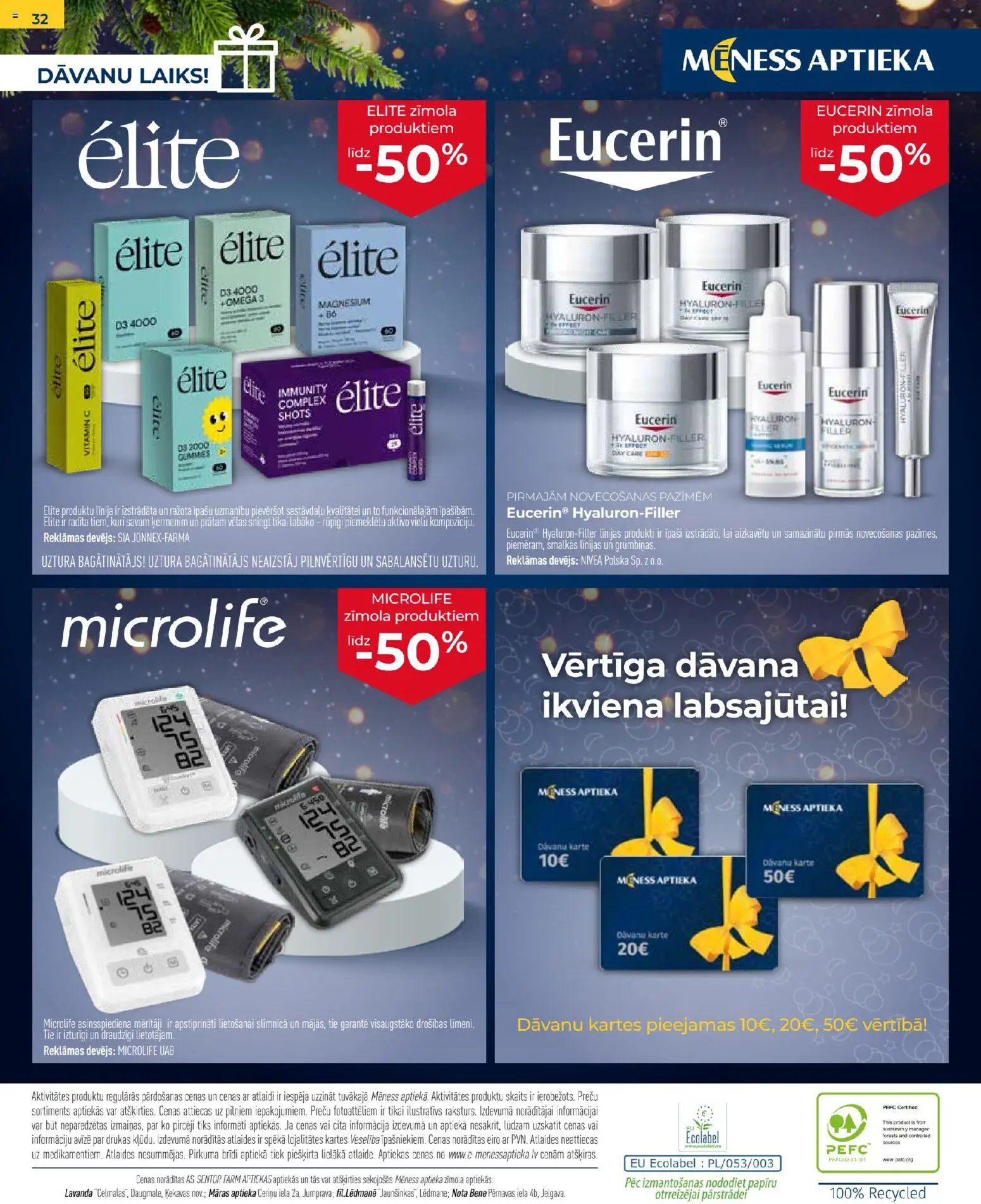 Skatīt Mēness aptieka akciju bukletu, derīgs no 2025.12.01