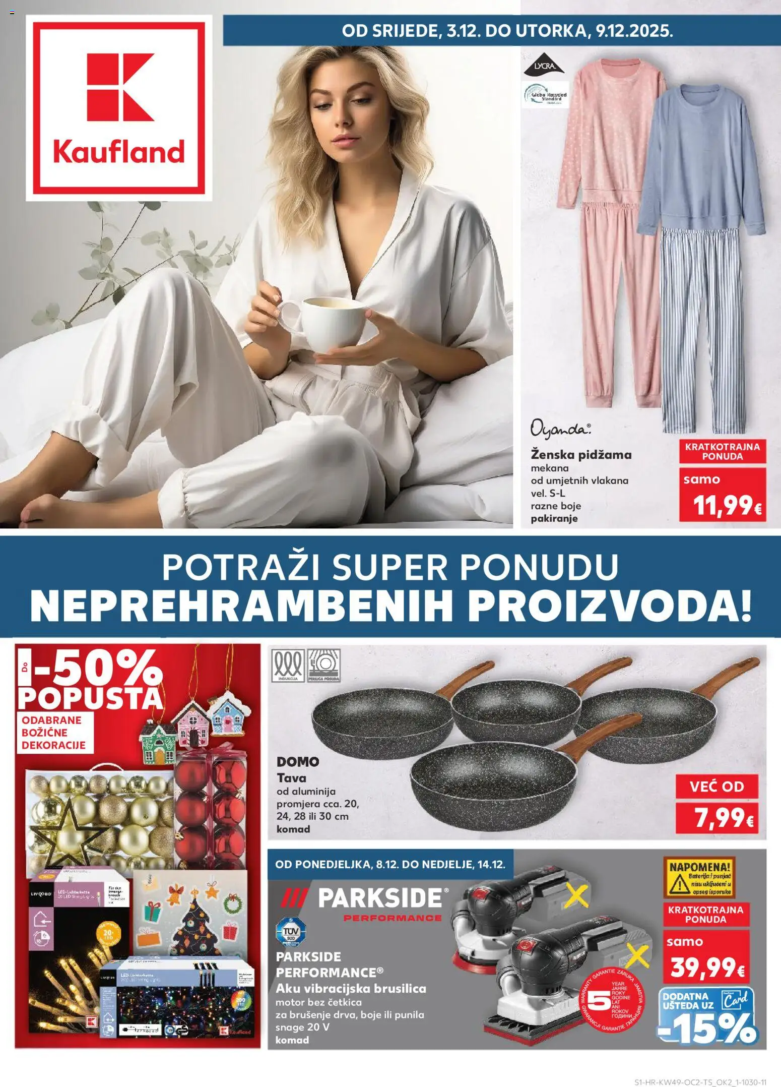 Pregled letka Split-Ravne njive trgovine Kaufland vrijedi od 03.12.2025