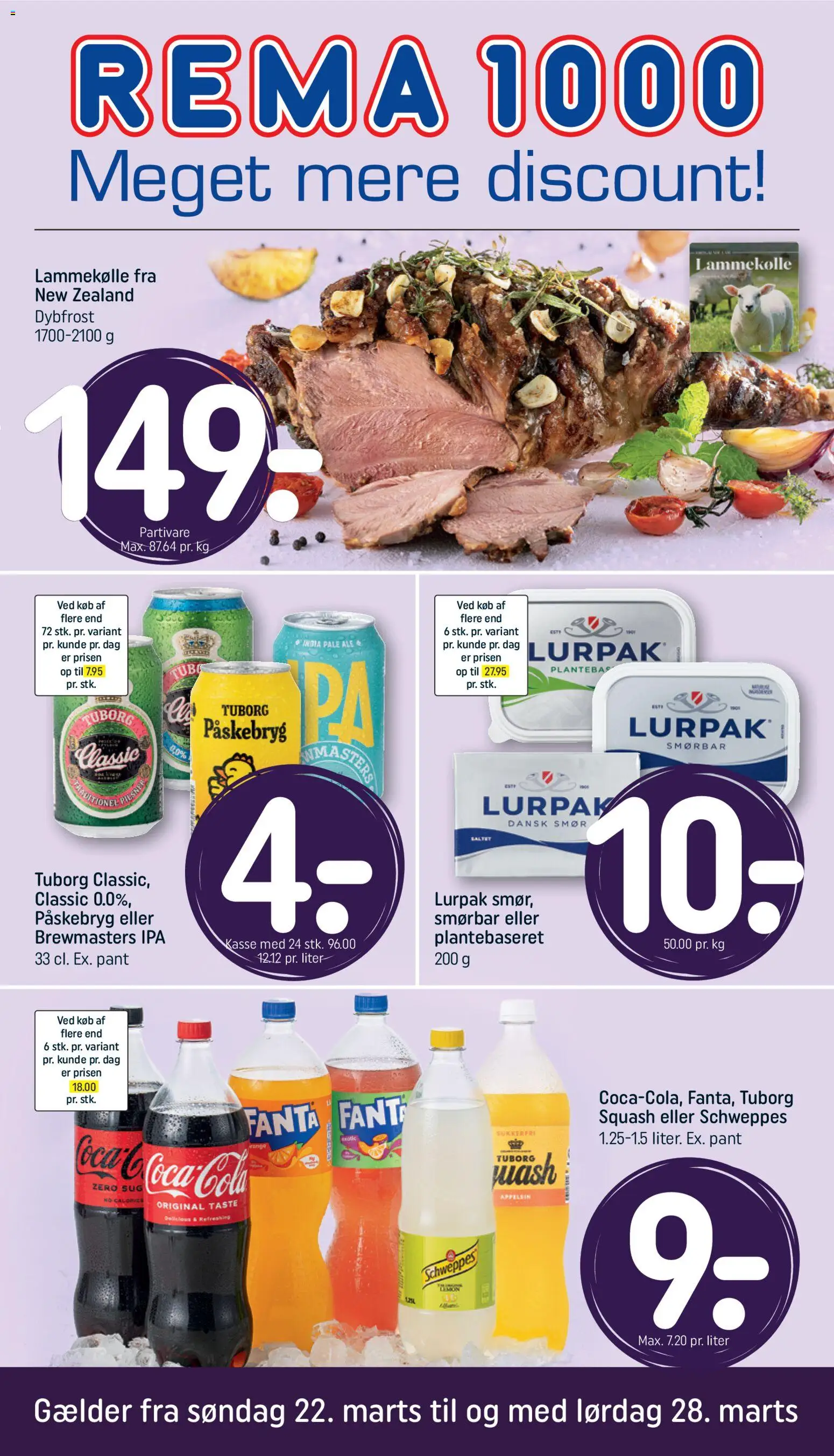 Eksempel på tilbudsavis Rema 1000 - Tilbudsavis uge 13 fra butik Rema 1000 gyldig fra 22/03/2026