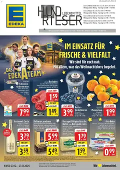 Vorschau von dem Prospekt des Geschäftes Edeka, gültig ab dem 22.12.2025