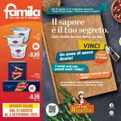 Anteprima dell'opuscolo Attuale volantino dal negozio Famila valido da 21/08/2025