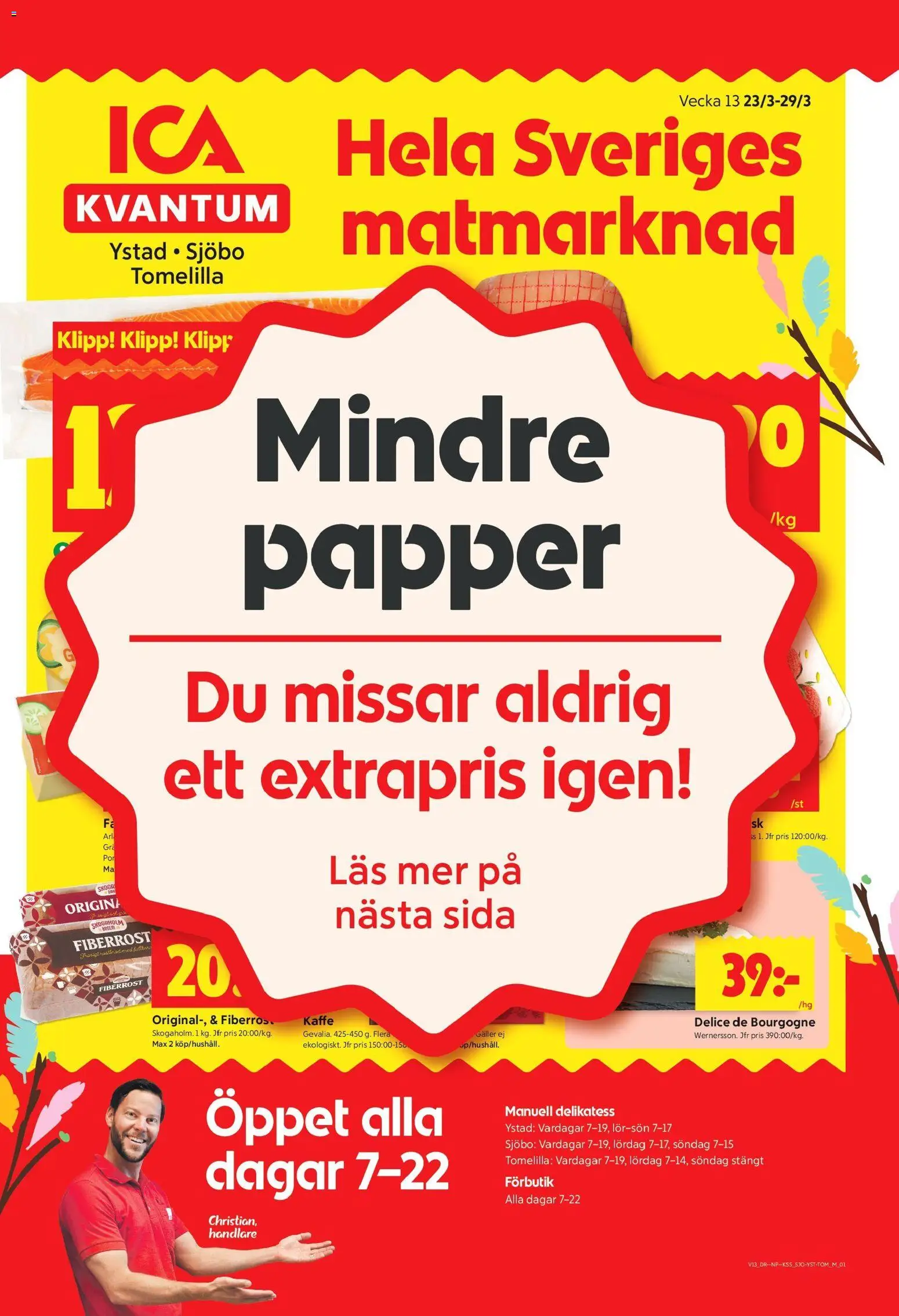 Förhandsgranska reklamblad Sjöbo från butik ICA Kvantum gäller från 23/03/2026