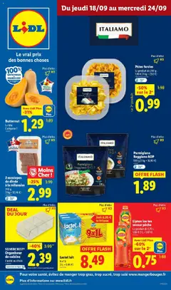 Prévisualisation de Chez Lidl, découvrez une sélection de produits qui vous transporte au cœur de l'Italie ! du magasin LIDL formulaire valide 17/09/2025
