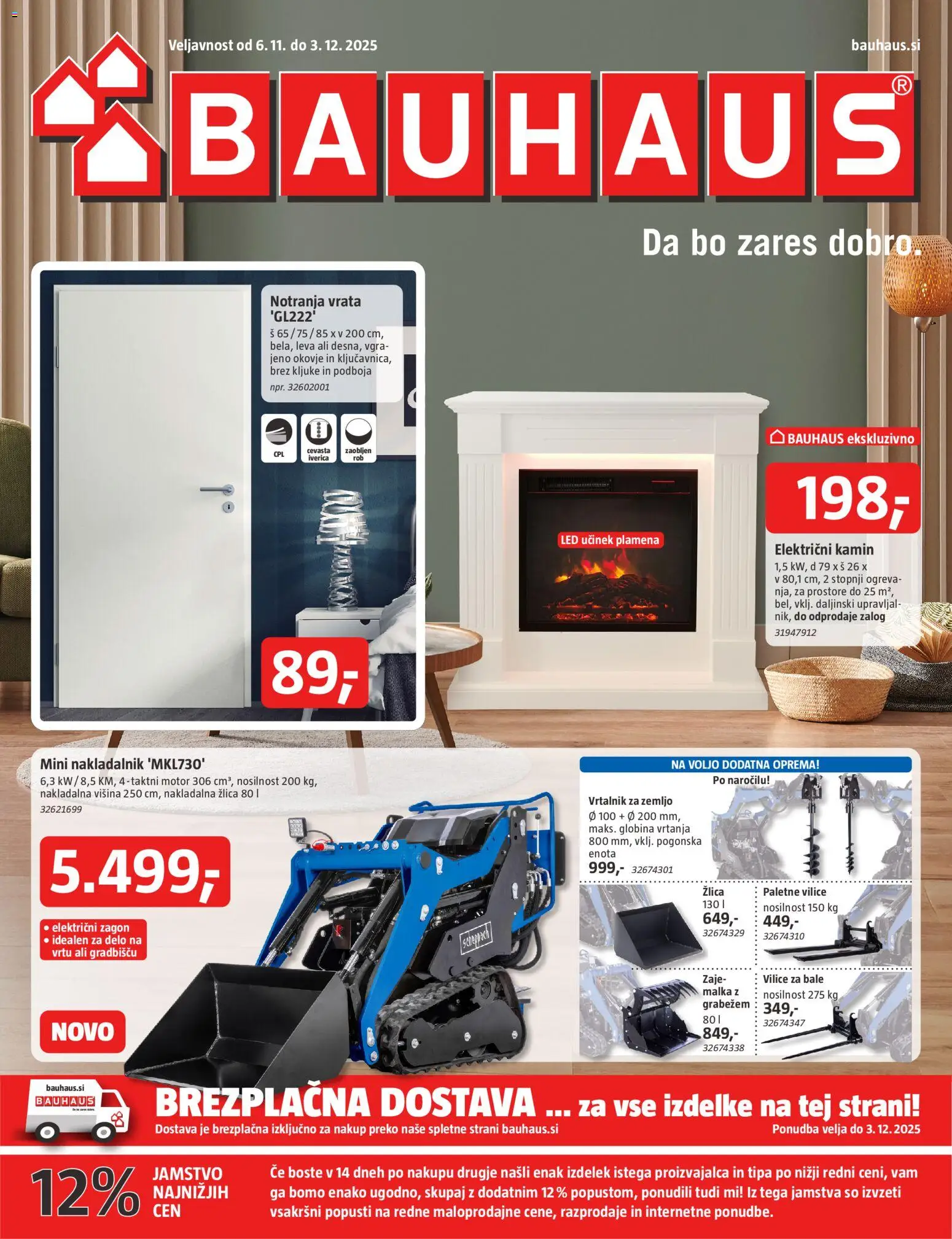 Predogled kataloga iz trgovine Bauhaus veljaven od 06.11.2025 - Vrata, Vrtalnik, Žlica