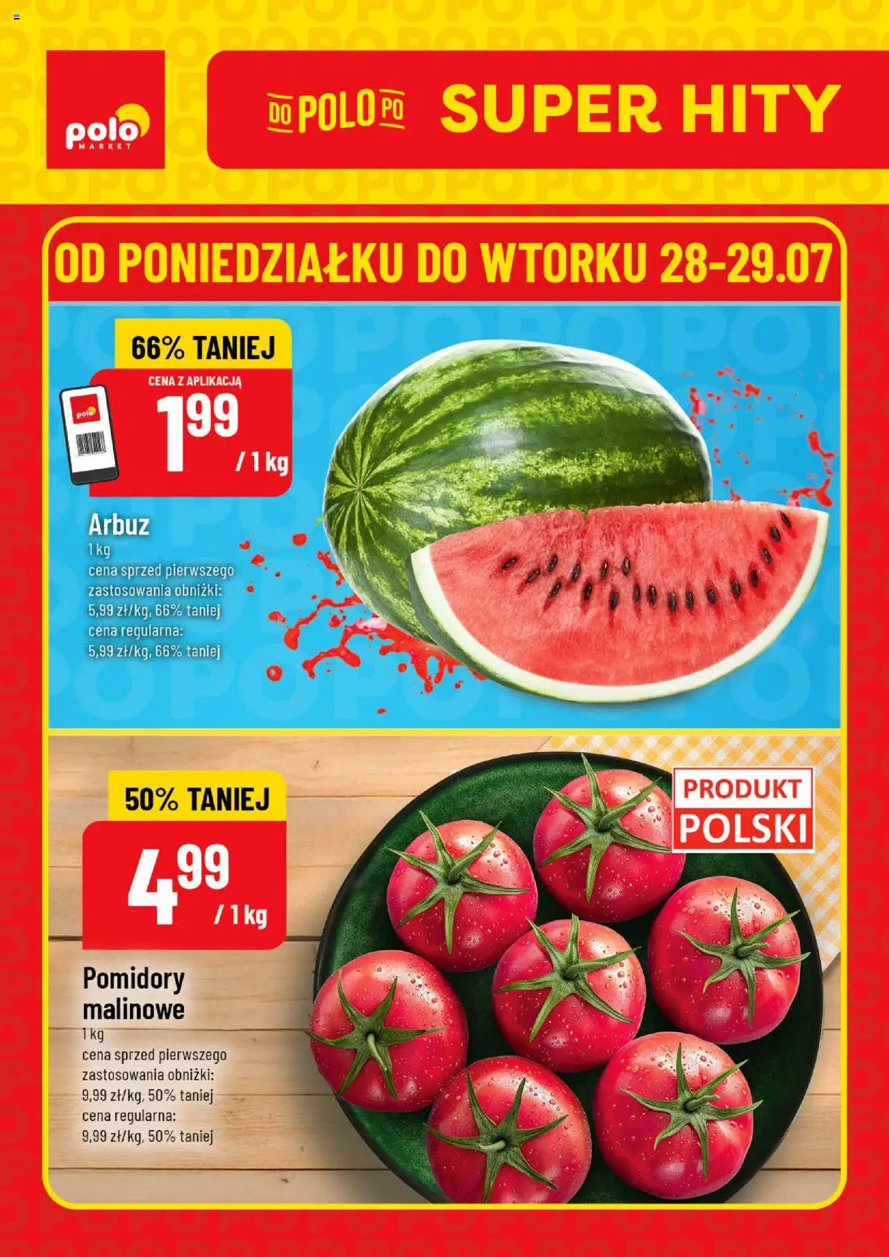 POLOmarket gazetka promocyjna (28.07.2025) - Nowa ulotka - Numer strony 1