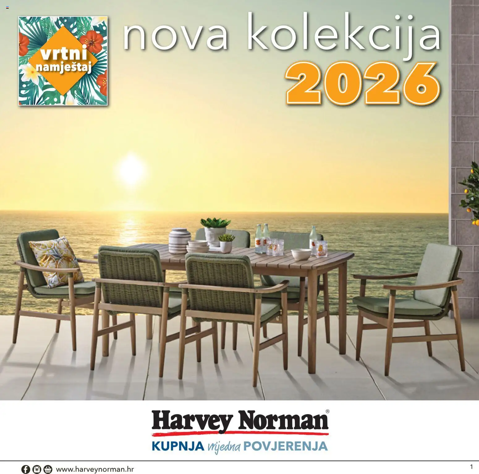 Pregled letka Vrtni namještaj 2026 Harvey Norman trgovine Harvey Norman vrijedi od 07.04.2026