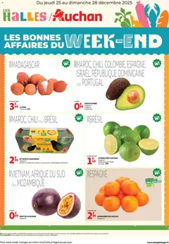 Prévisualisation de Les bons plans du week-end dans votre hyper ! du magasin Auchan formulaire valide 25/12/2025