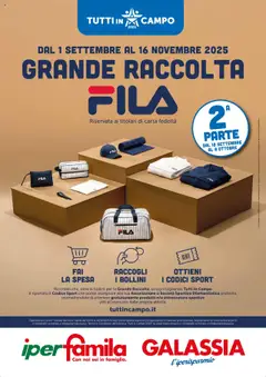Anteprima dell'opuscolo Volantino Grande Raccolta Fila dal negozio Galassia valido da 22/09/2025