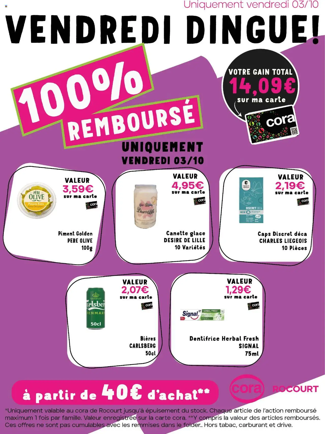 Cora shop Les offres 100% au cora Rocourt Vendredi geldig vanaf 03/10/2025 - Paginanummer 1 - La, Capsules