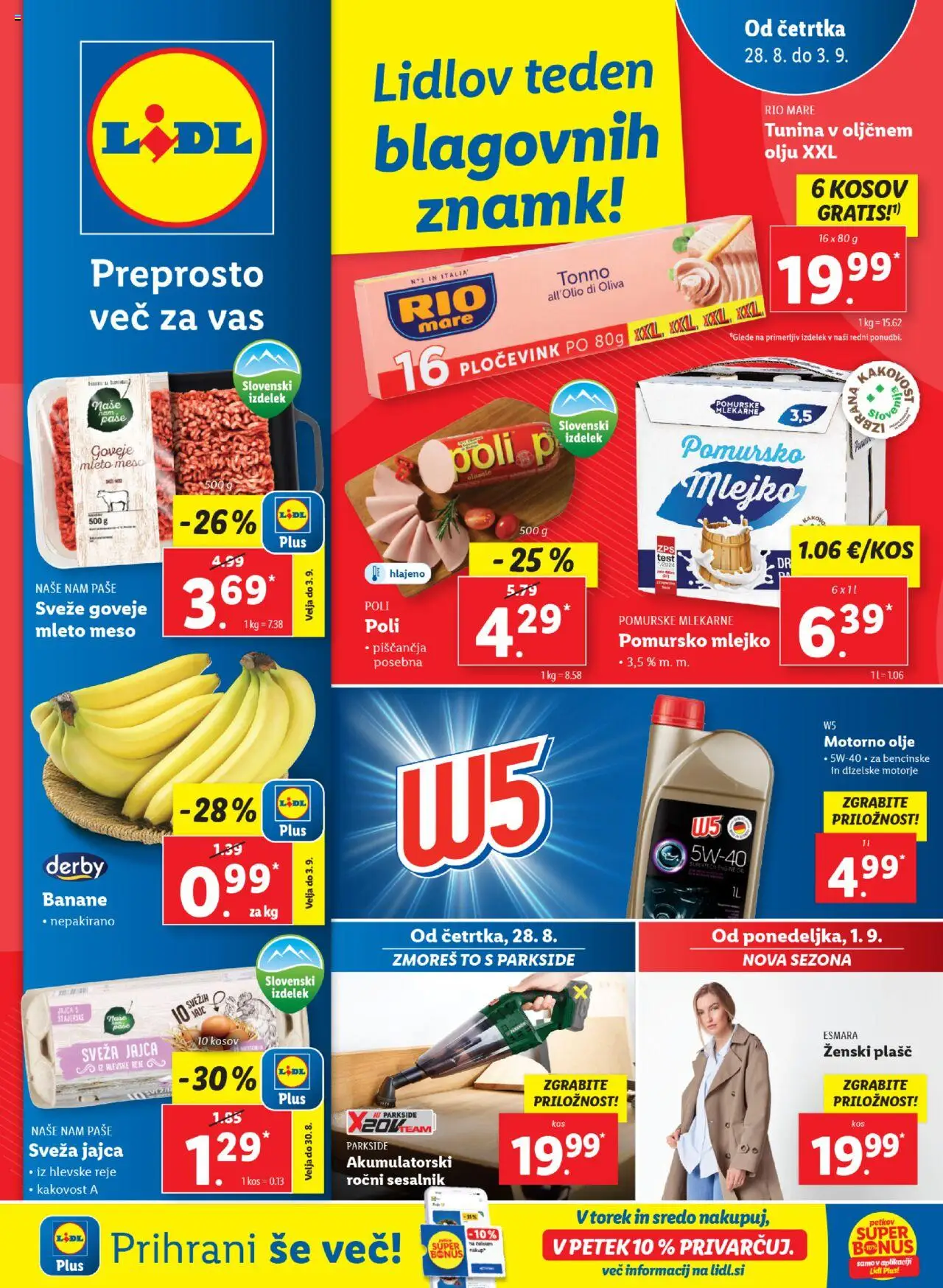 Lidl Katalog od 28.08.2025 - aktualna ponudba - stran 1