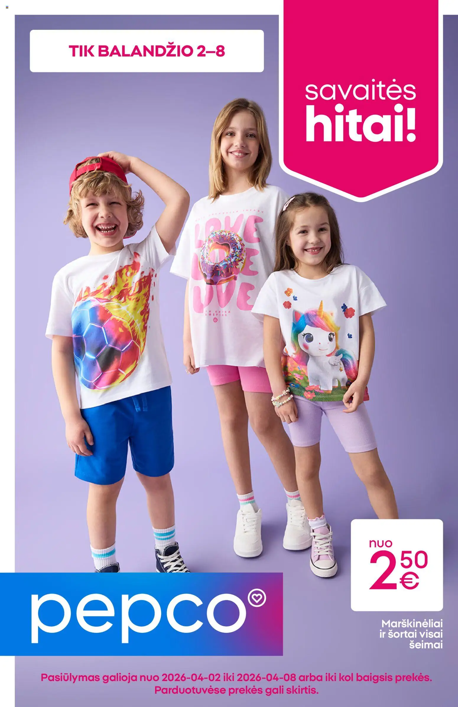 Pepco parduotuvės leidinio Pepco leidinys galiojančio nuo 2026.04.02 peržiūra