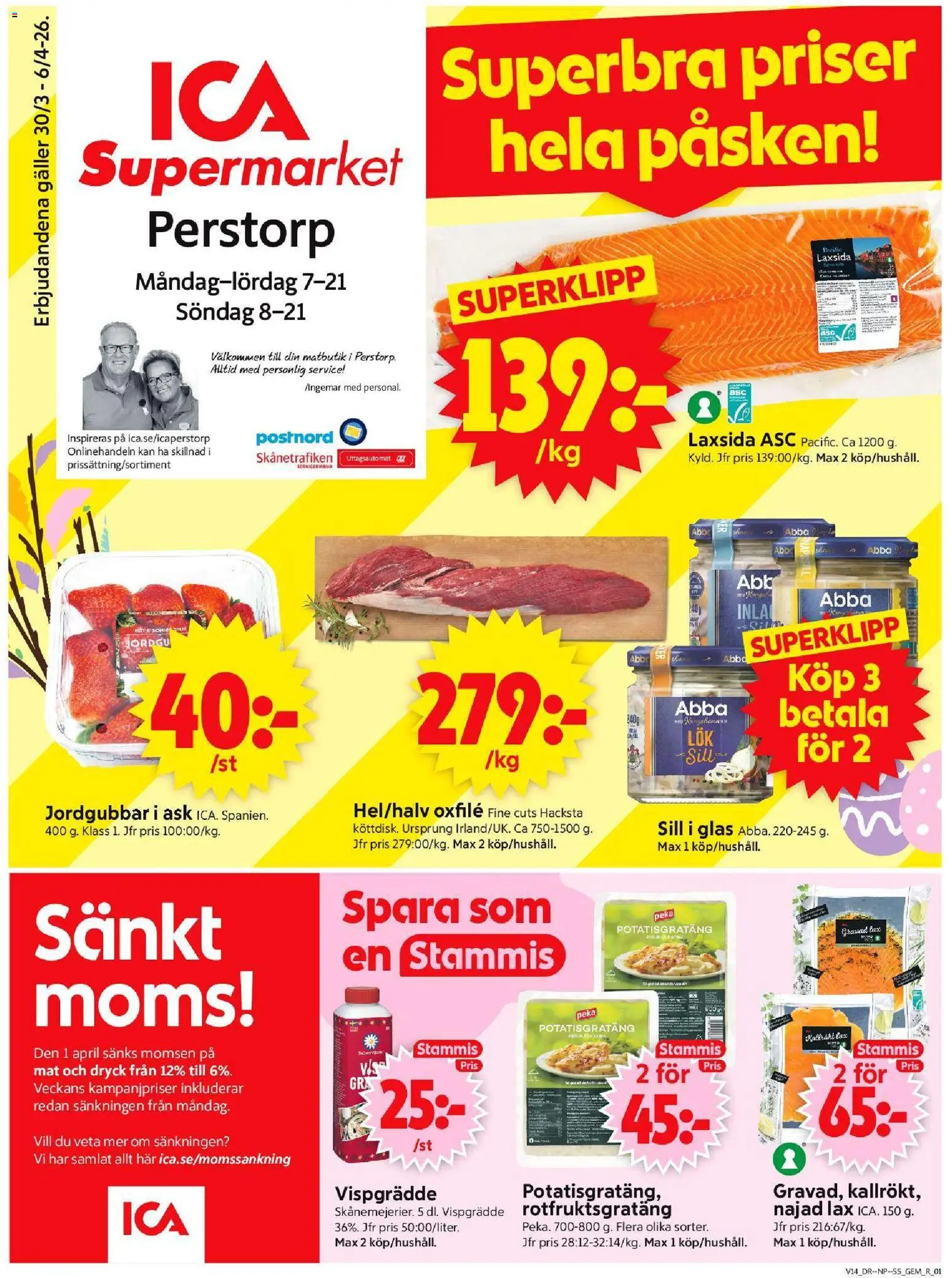Förhandsgranska reklamblad Perstorp från butik ICA Supermarket gäller från 30/03/2026
