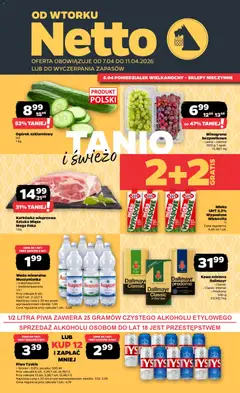 Pogląd gazetki "Netto gazetka od wtorku spożywcza" ze sklepu Netto ważnej od 07.04.2026