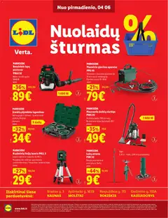 LIDL parduotuvės leidinio LIDL leidinys - Nuolaidų šturmas galiojančio nuo 2026.04.06 peržiūra