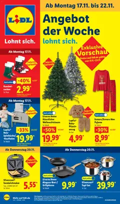 Vorschau von dem Prospekt des Geschäftes Lidl, gültig ab dem 17.11.2025