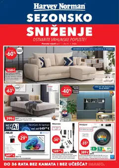 Pregled letka Katalog trgovine Harvey Norman vrijedi od 07.01.2026