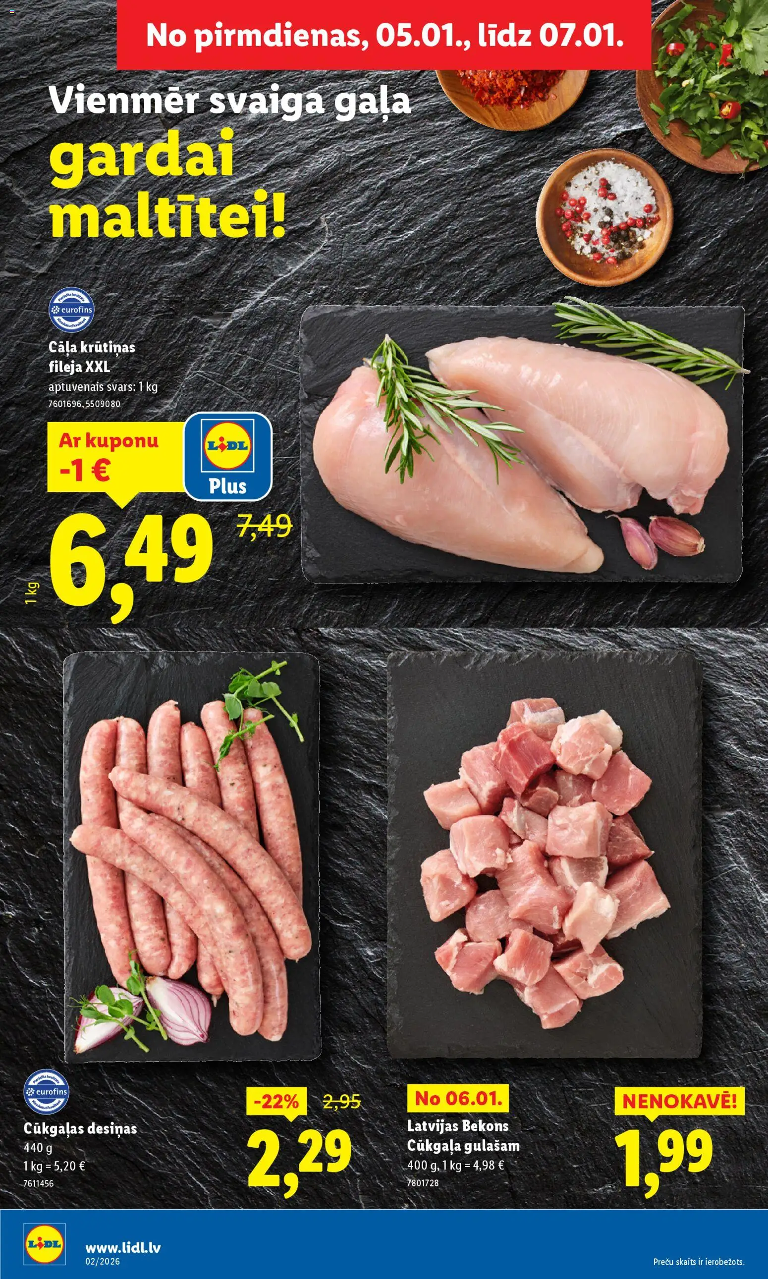 Skatīt Lidl akciju bukletu, derīgs no 2026.01.05